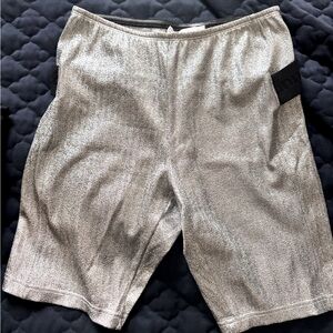 Paco Rabanne Metallic Silver Shorts
